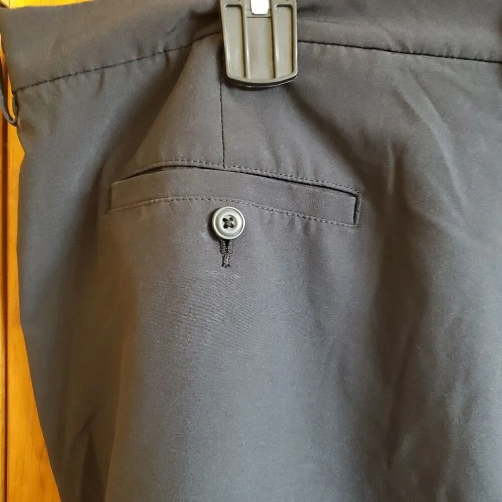 Links Edition Mens Golf‎ Shorts Sz 40 Black Stretch Moisture Wicking Perf Ath